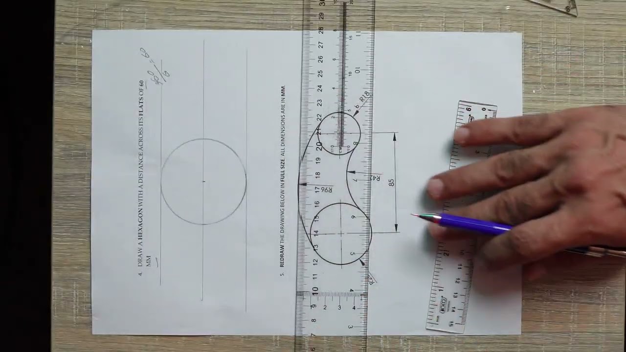 HEXAGON ACROSS ITS FLAT