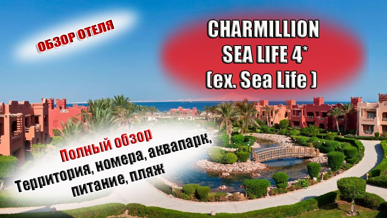 CHARMILLION SEA LIFE RESORT 4* (Sea Life)  Египет Шарм| Обзор отеля, номеров, пляжа, питания