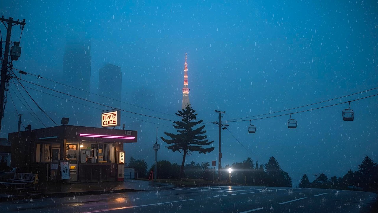 That 90s Rainy Tokyo Café Vibe 🌧️ Nostalgic Lofi Beats to Relax & Unwind