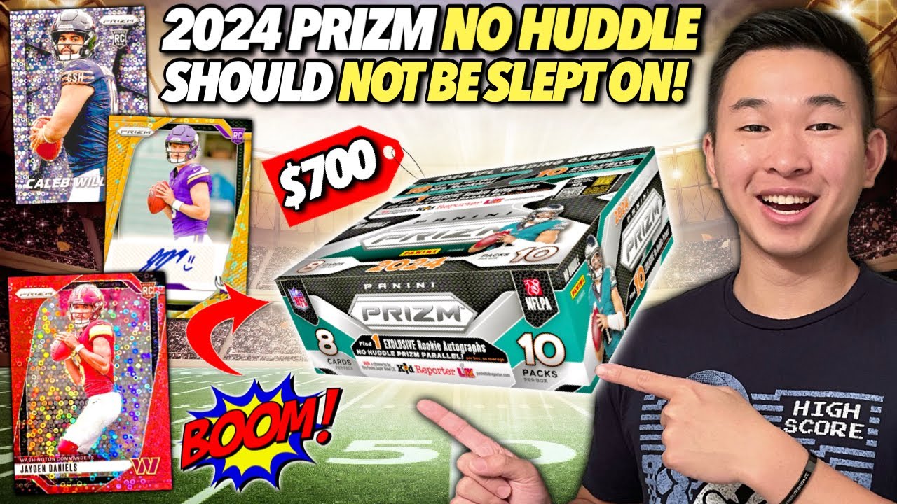 I WAS WRONG TO SLEEP ON THIS SET (BOOM)! 😱🔥 2024 Panini Prizm Football No Huddle Box Review x3