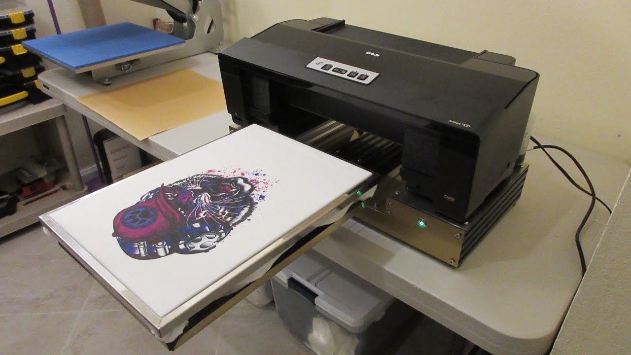 Epson 1430 Nikko DTG V2 Printing On Light T-Shirt