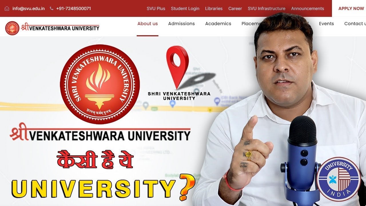 SHRI VENKATESHWARA UNIVERSITY || SHRI VENKATESHWARA UNIVERSITY APPROVALS || SVU UP