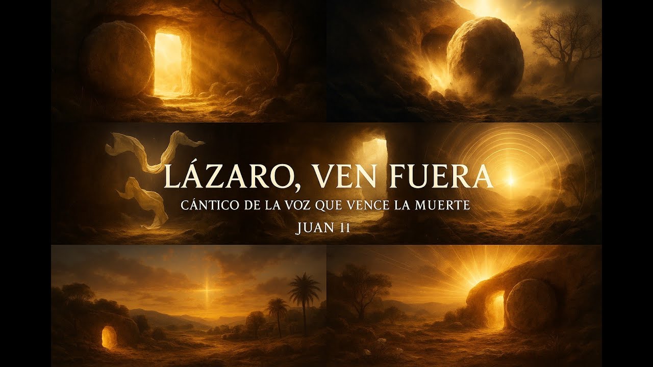 🎵 “LÁZARO, VEN FUERA” – Cántico de la Voz que Vence la Muerte  📖 Basado en Juan 11 — Reina Valera