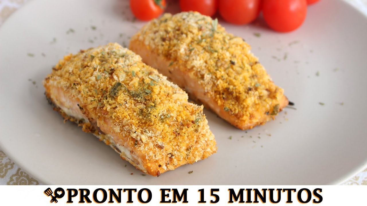 PEIXE COM CROSTA CROCANTE TEMPERADA - RECEITAS QUE AMO
