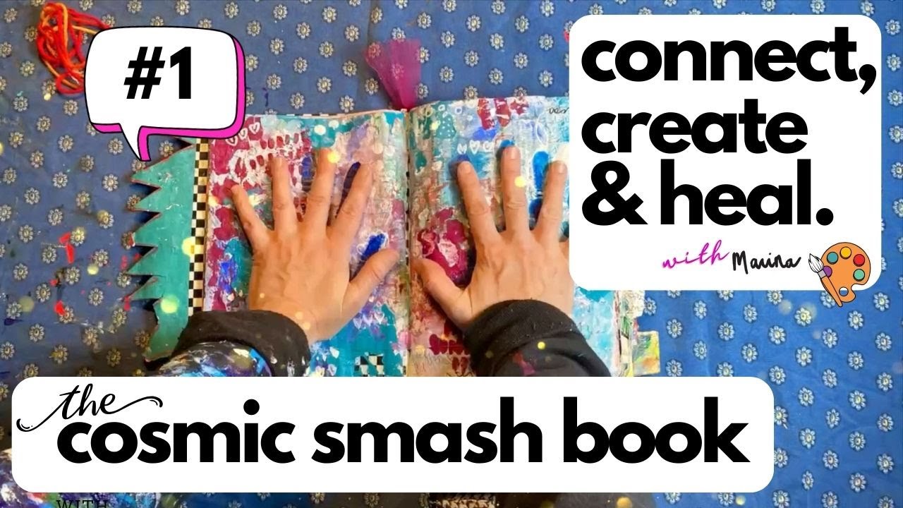 Flipping Through My Cosmic Smashbook --- A Healing Art Journal Experience 🎨📓