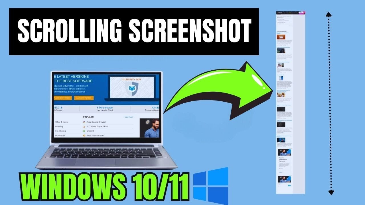 How to Take a Scrolling Screenshot in Windows 10/Windows 11 | Full page Screenshots