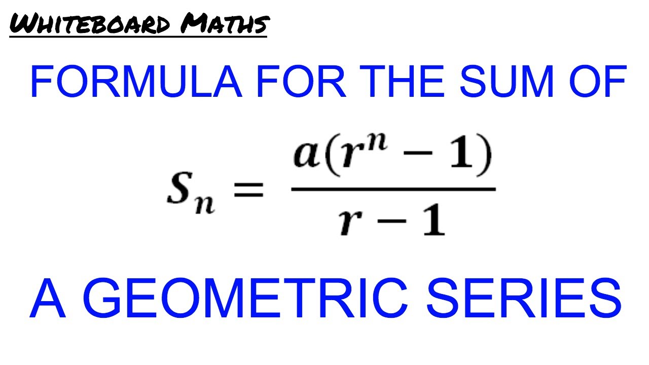 Derivation of the formula for the Sum of a Geometric Series