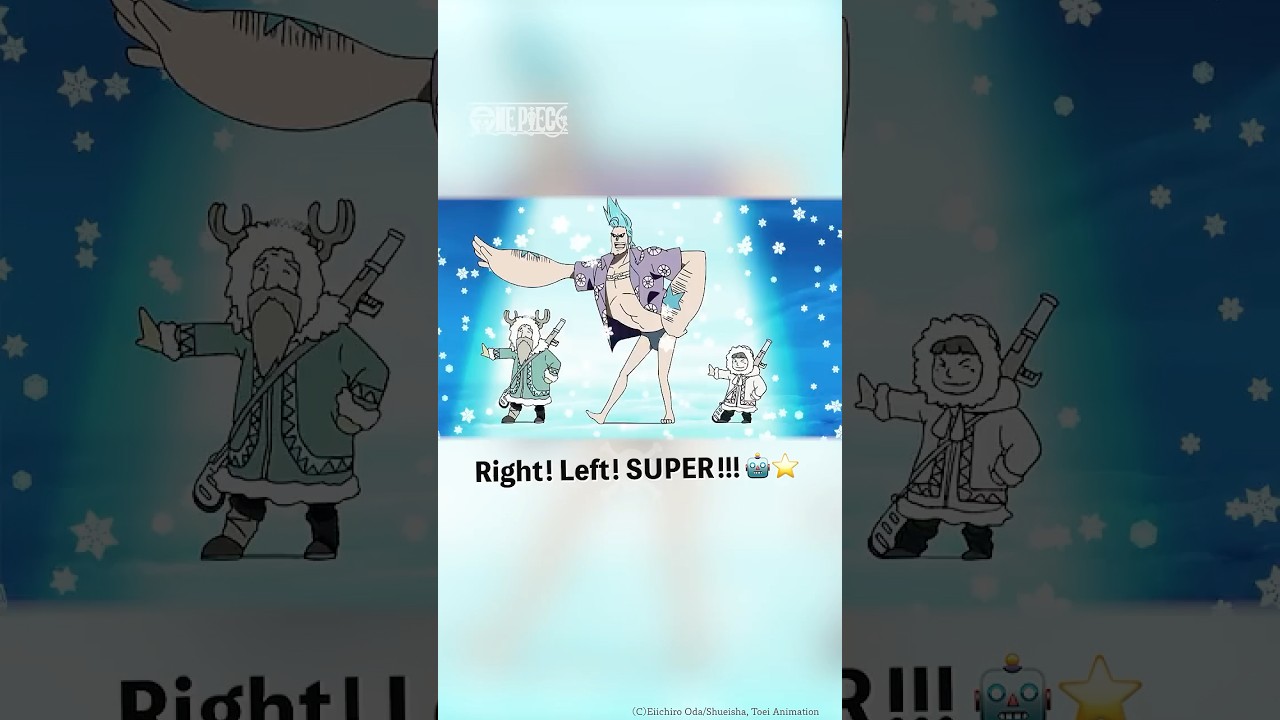 Right! Left! SUPER!!!🤖⭐️| #FRANKY #ONEPIECE #ANIME #SHORT #SUPER #FYP #RIGHT #LEFT #DANCE