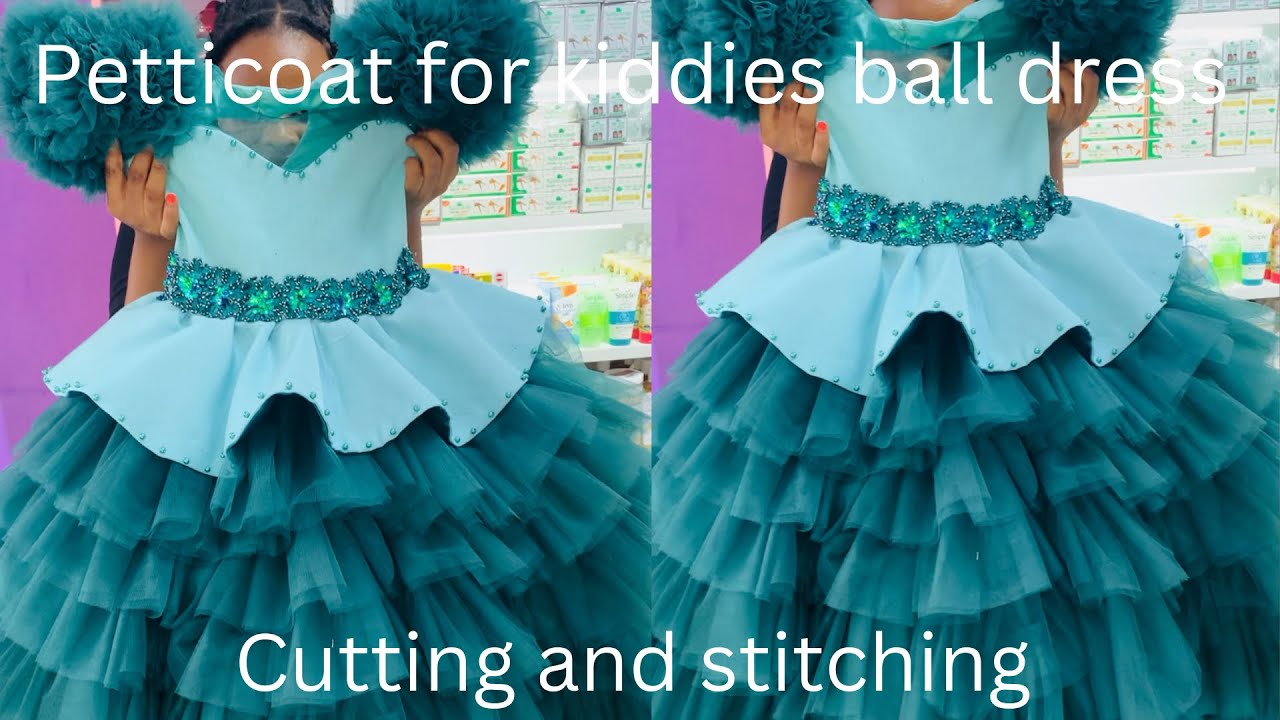 Tutorial: How to cut and sew a petticoat for kiddies ball gown/skirt