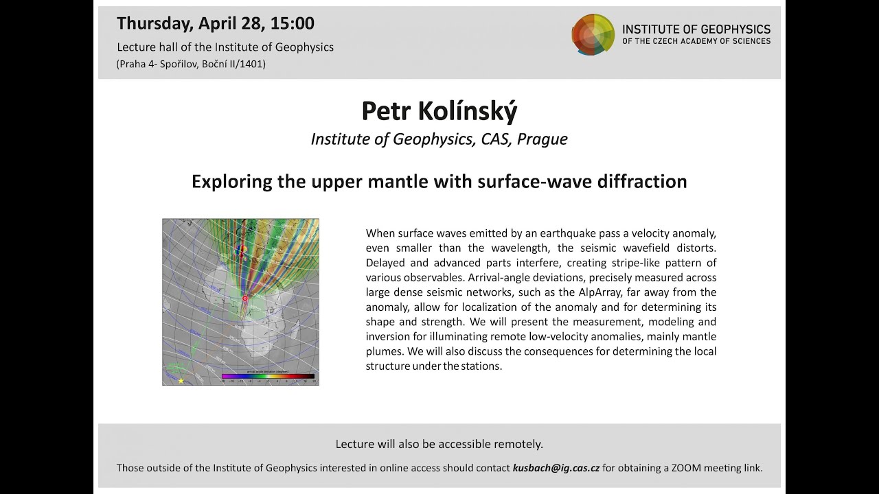 Petr Kolínský: Exploring the upper mantle with surface-wave diffraction