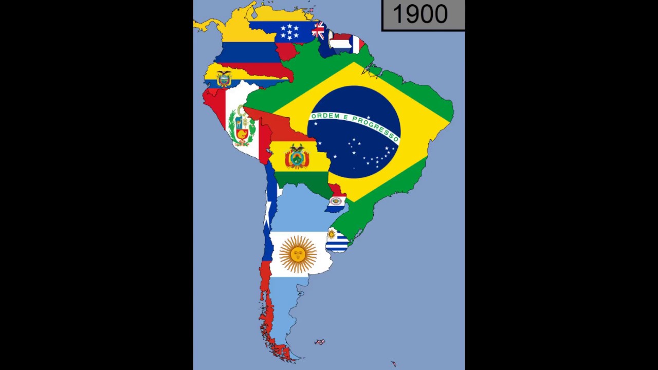 (Outdated) South America: Timeline of National Flags: 1600 - 2018