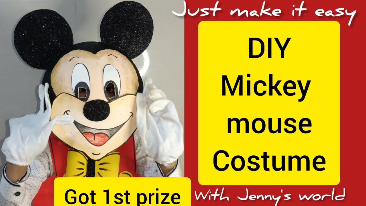 DIY Mickey mouse costume...make it easy with your own choice ❤️