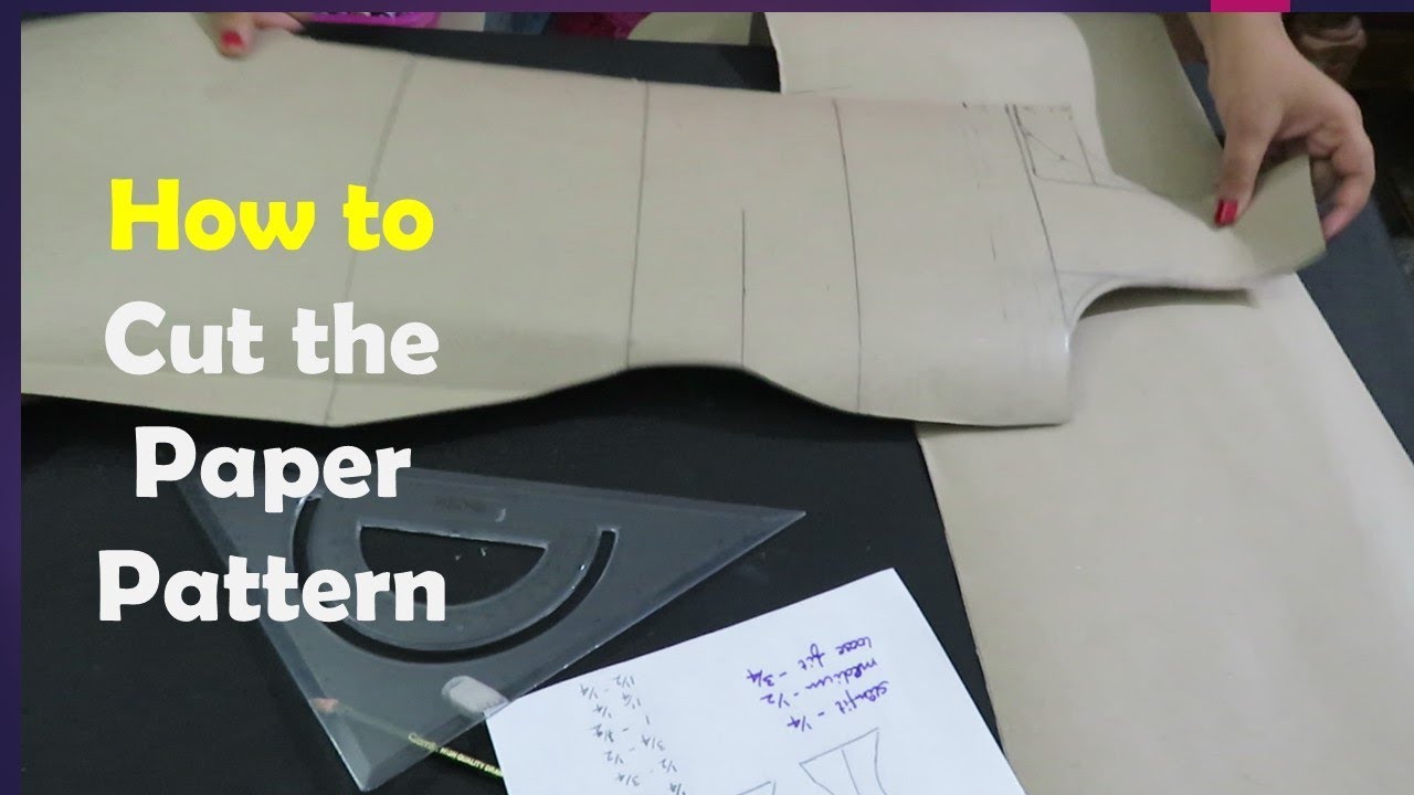 How to Cut the Paper Pattern - SEWING