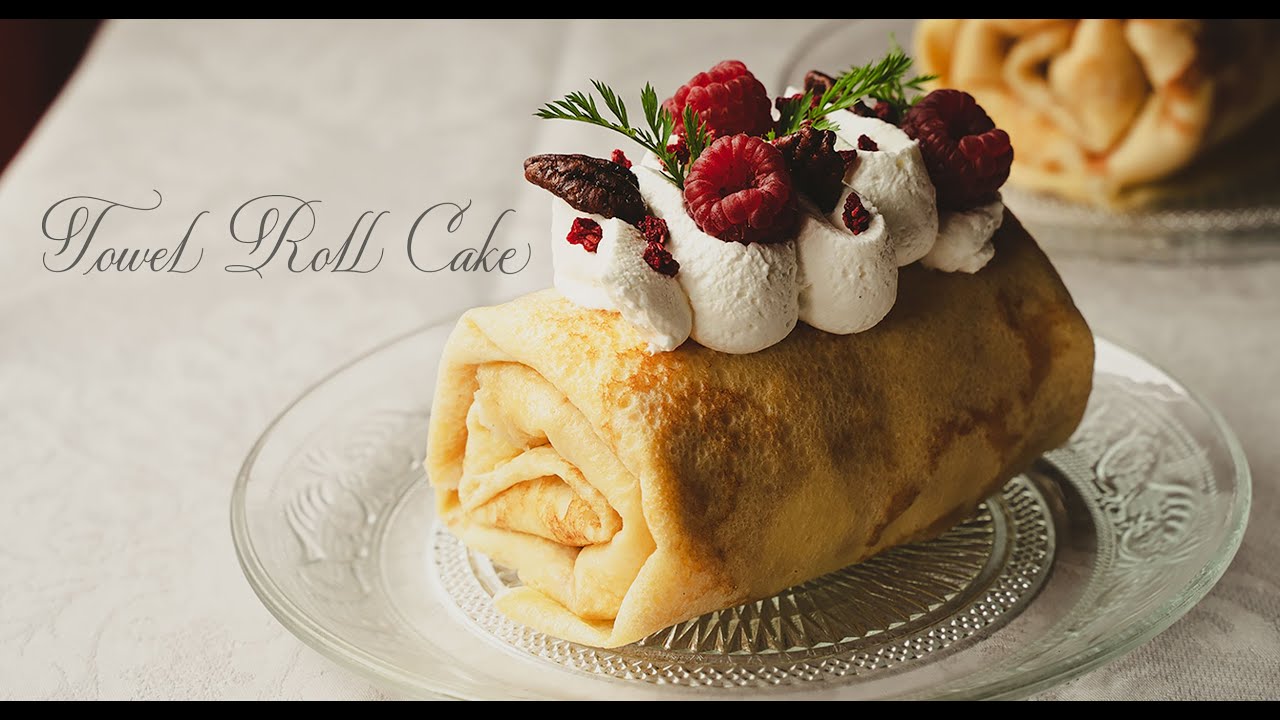 Towel Roll Cake - Pastel rollo de crepes