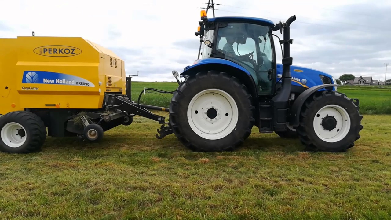 New Holland T6 120 !! Prasowanie sianokiszonki !! Zapraszam :D