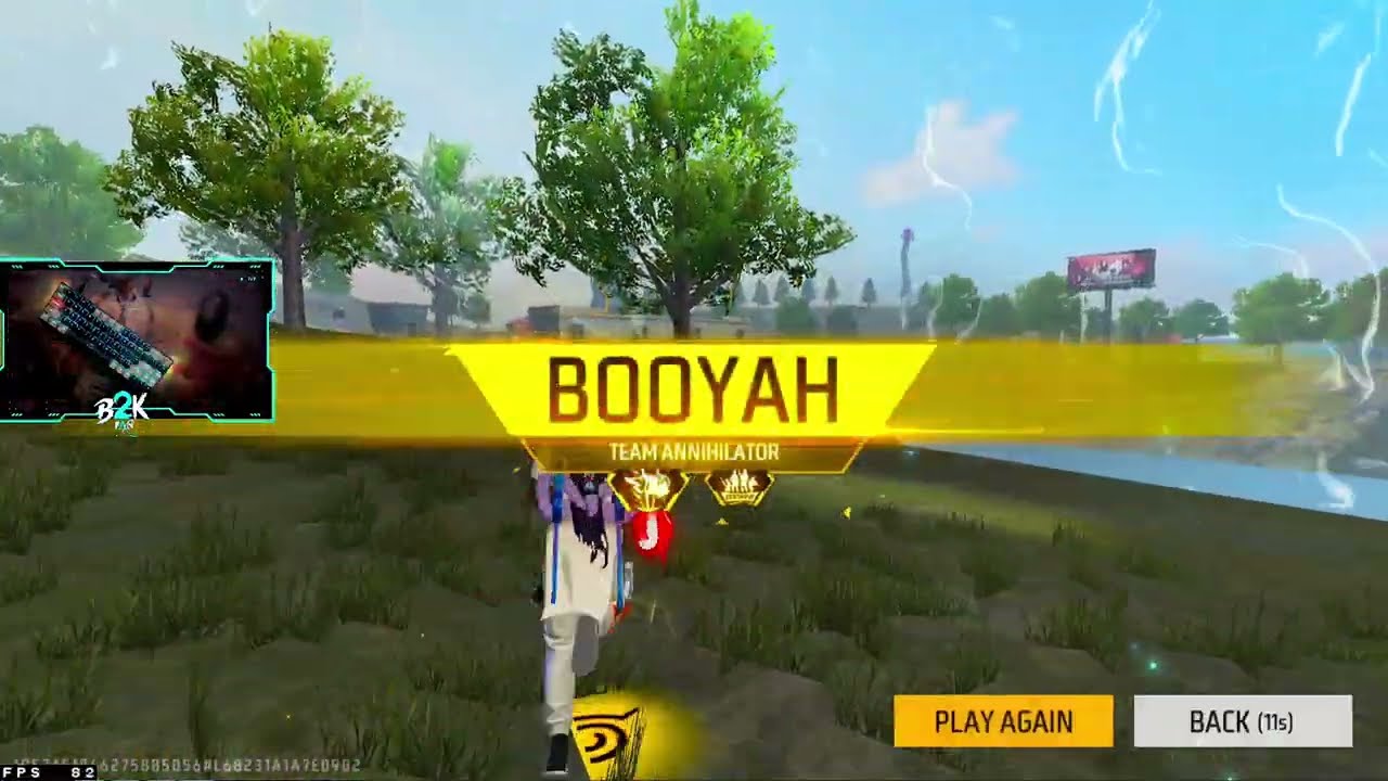 [B2K] FREE FIRE: 1V4 IMPOSSIBLE WIN - 25 KILL BULLET STORM!
