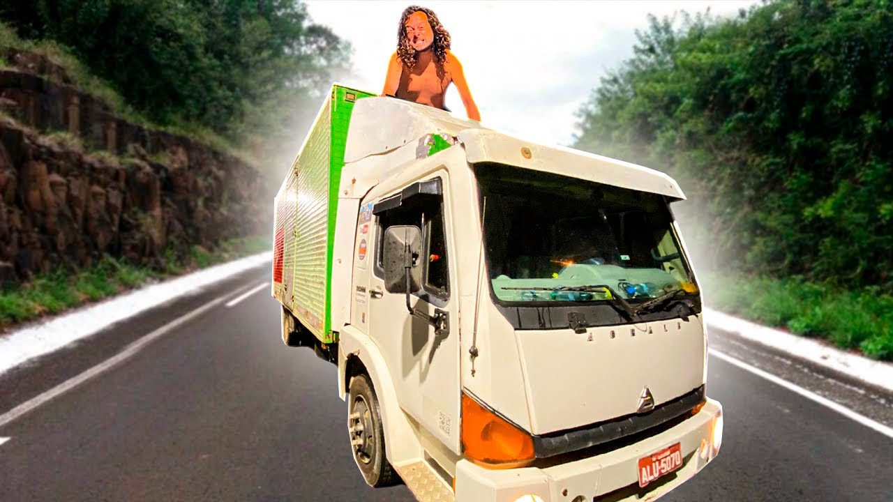 NÓIA VIAJOU EM CIMA DO CAMINHÃO POR HORAS NA BR