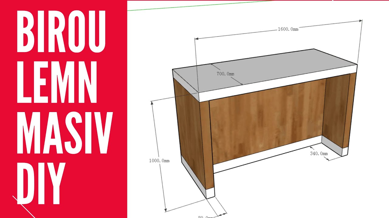 Cum Se Face Un Birou Din Lemn Masiv  DIY Tutorial