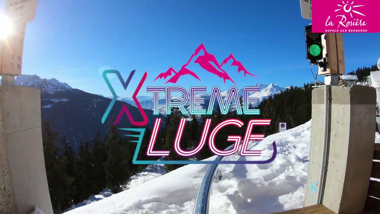 La Rosiére Xtrem luge Espace San Bernardo