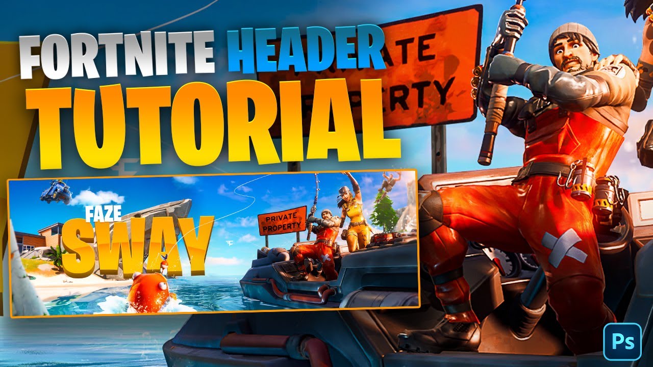 How to make a Fortnite Header in Photoshop [EASY]