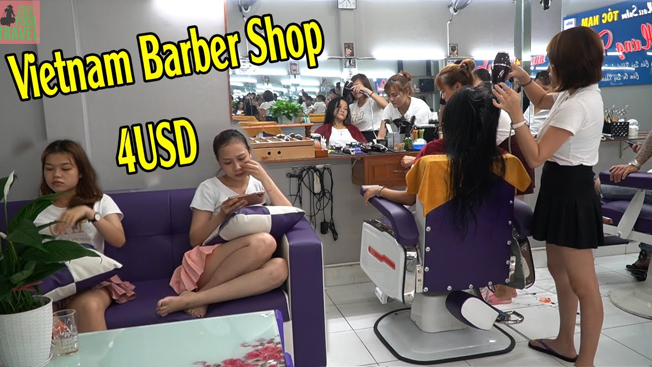 Vietnam Barber Shop Massage Face just 4 USD in Ho Chi Minh city