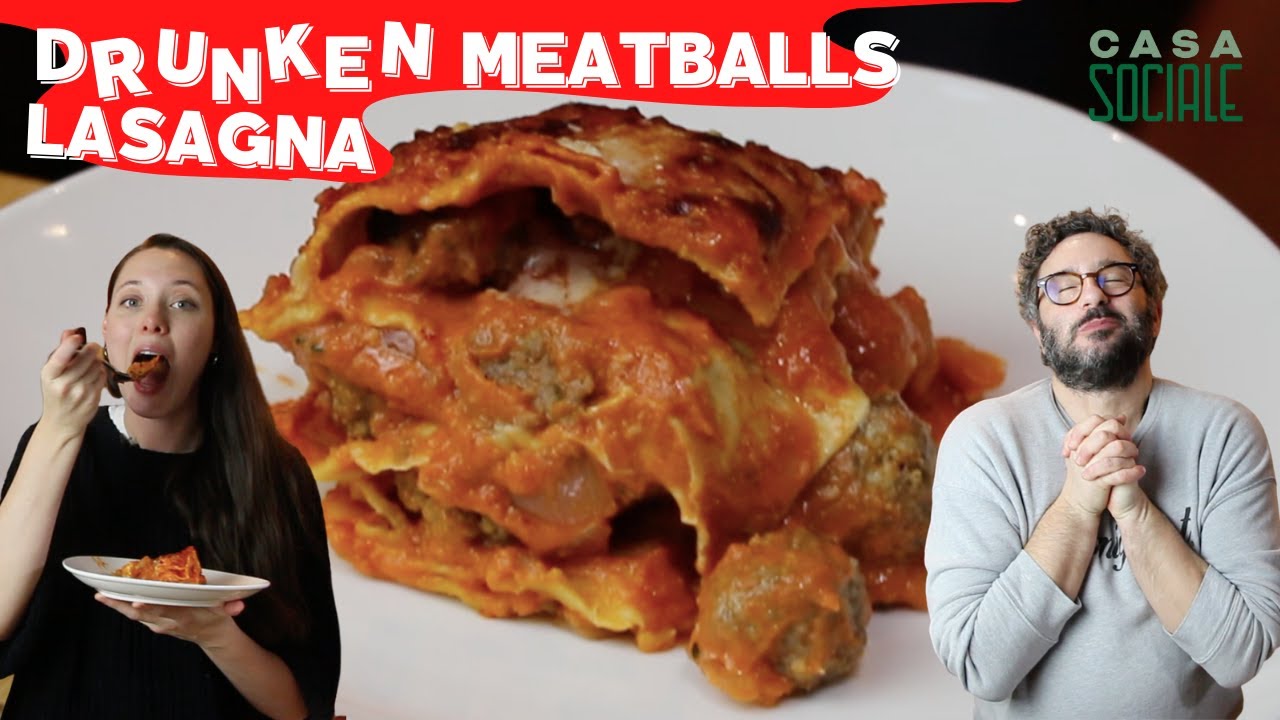 Vodka sauce + meatballs + lasagna BOOOM 💥