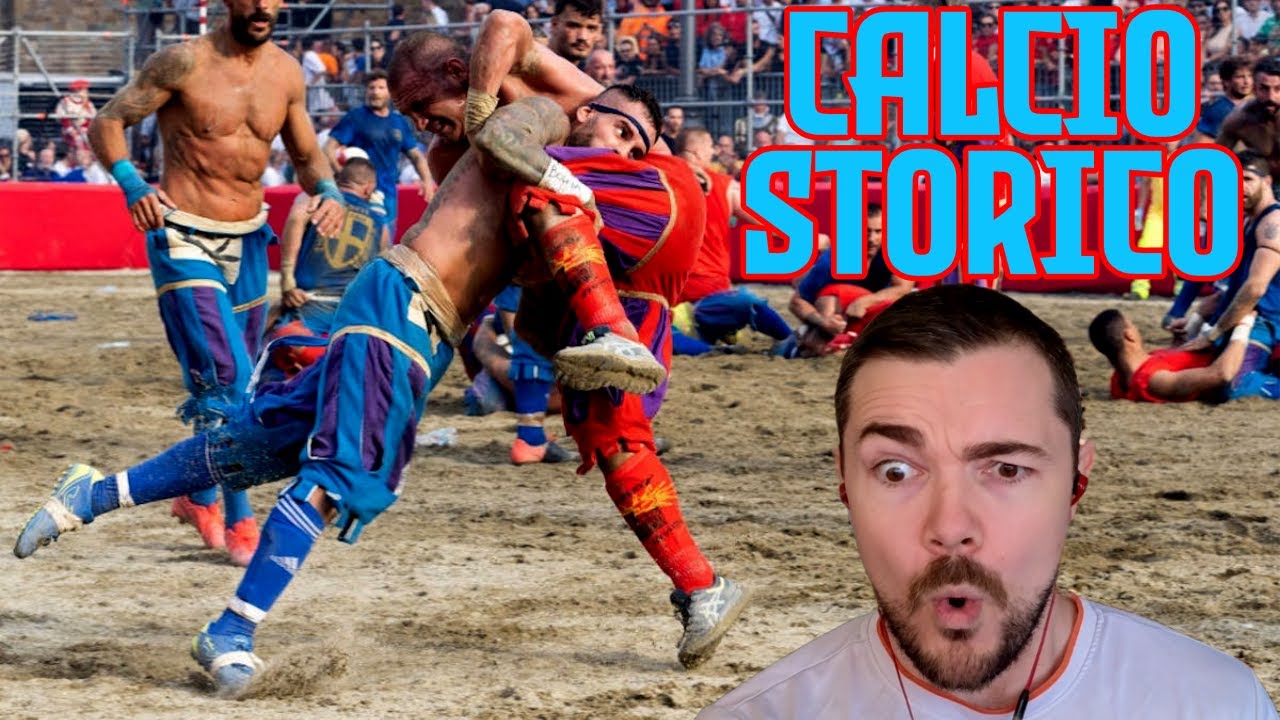 Australian reacts to Calcio Storico mayhem!