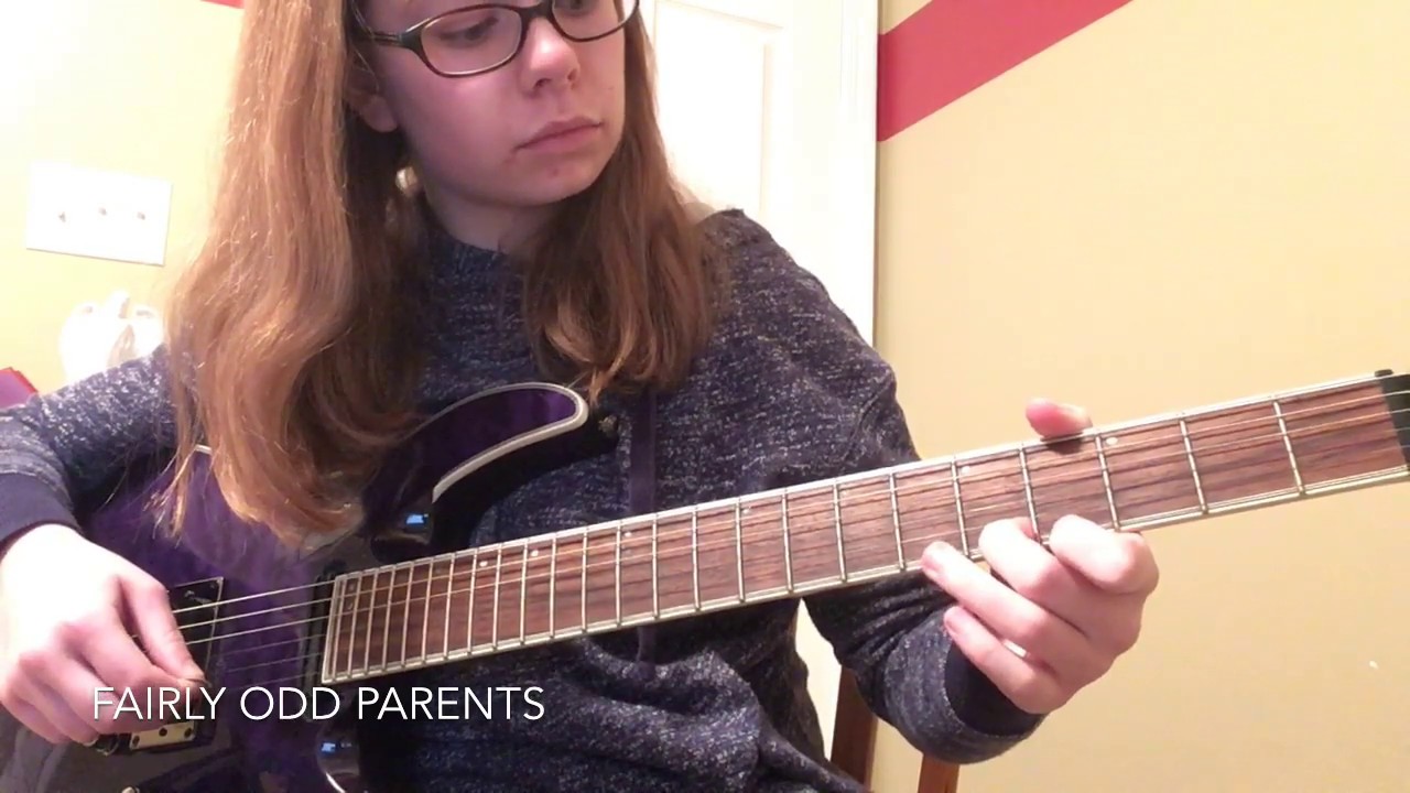 Fairly Odd parents Theme Song On Guitar