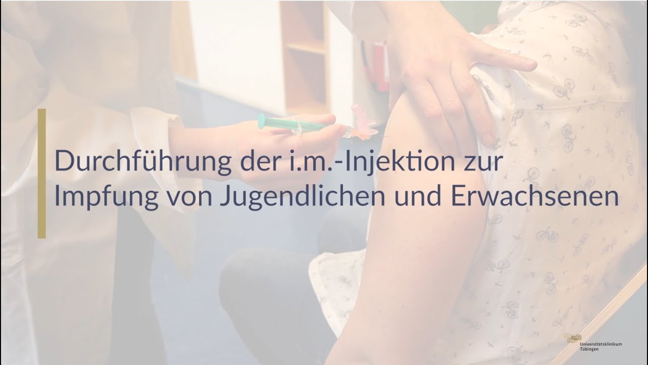Impfen - Anleitung zur i.m. Injektion