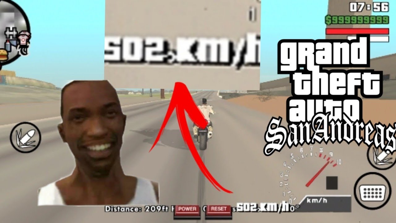 how to increase bike speed in gta sa android