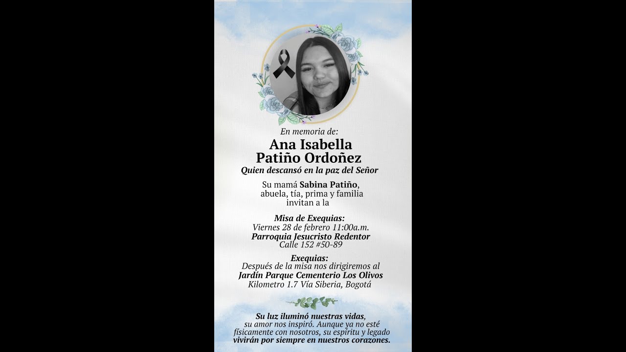🔴 EN VIVO  Santa Misa Online 11:00 a.m.  Viernes 28 de Feb/25 en Memoria ANA ISABELLA PATIÑO ORDOÑEZ