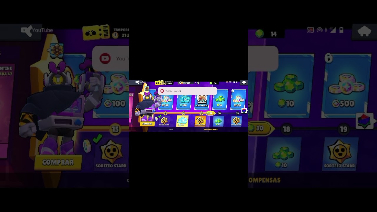 Jogando brawl stars