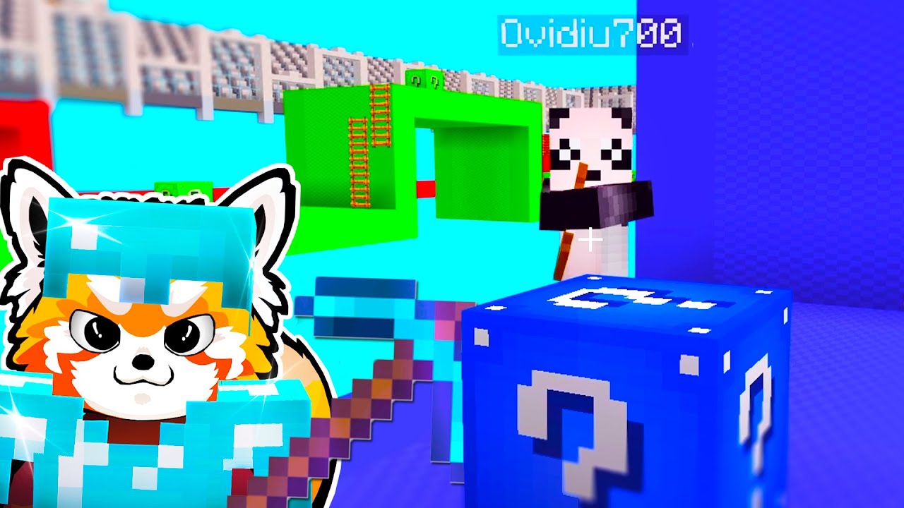 Cursa LUCKY BLOCKS cu URSUL PANDA! I-am Furat Toate Block-urile