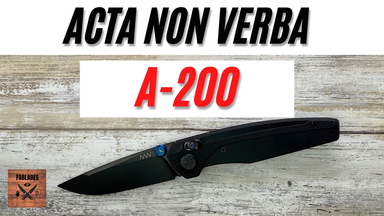 Acta non Verba A-200 Pocketknife. Fablades Full Review