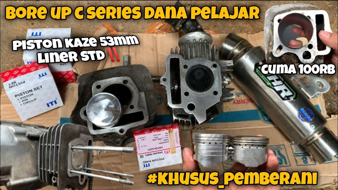 BORE UP C SERIES 53MM KAZE LINER STD CUMA MODAL 100RB‼️LINER SETIPIS TISU BIKIN KANG BUBUT GELENG