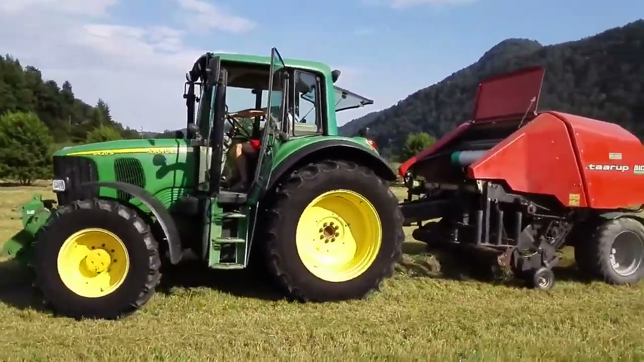 John Deere 6420S PREMIUM and baler Taarup Bio 