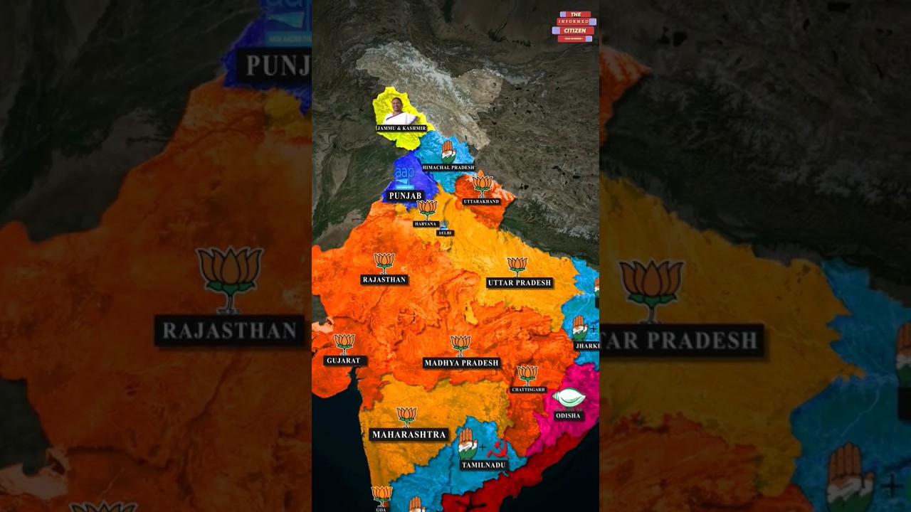 All Ruling parties in India #shorts