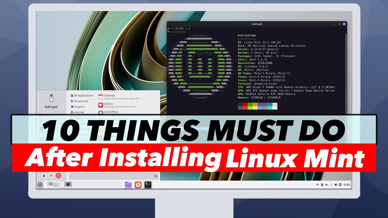 10 ВЕЩЕЙ, КОТОРЫЕ НЕОБХОДИМО СДЕЛАТЬ ПОСЛЕ УСТАНОВКИ Linux Mint (2026)