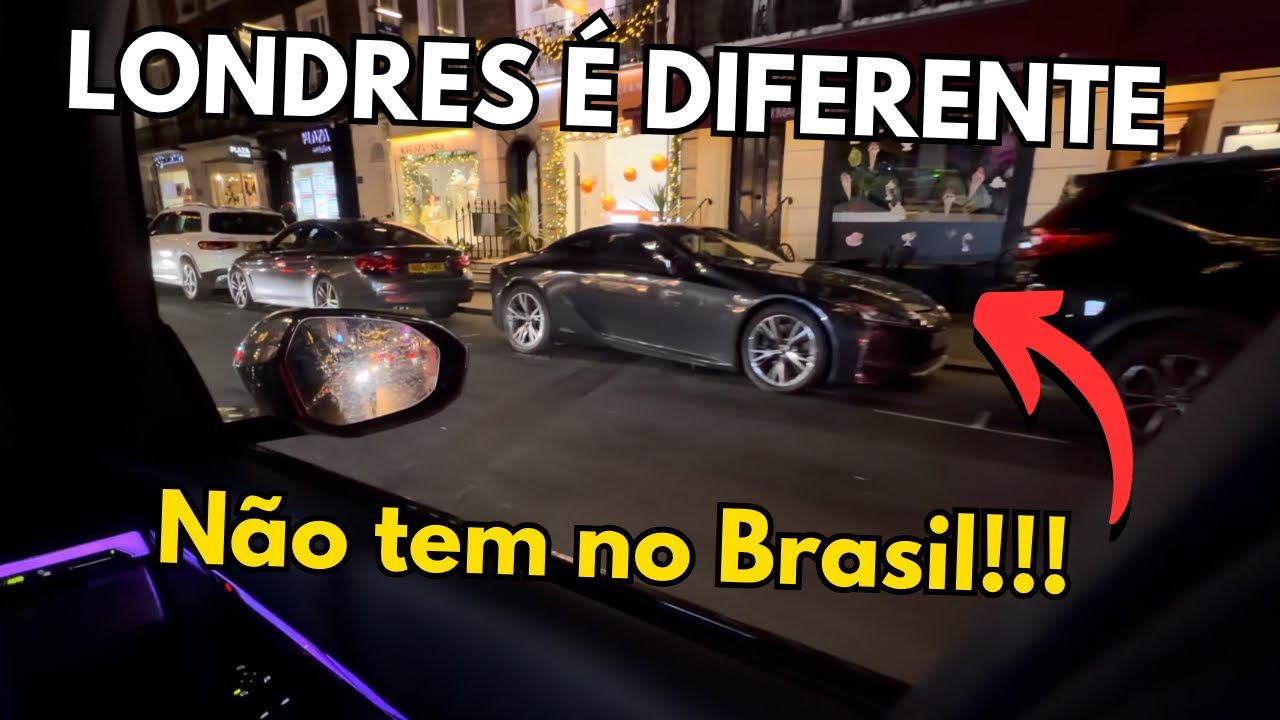 Dando uma volta por Londres e achando muito carro diferente