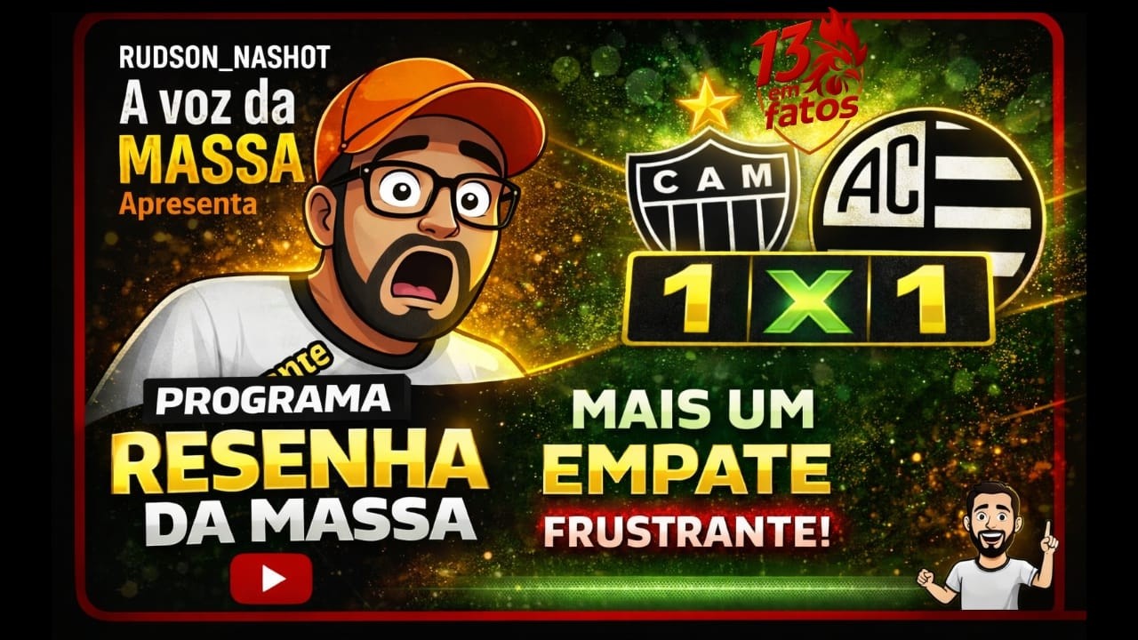 GALO 1X1 ATLETHIC | ANALISE DO JOGO E DA ARBITRAGEM | MAIS UM EMPATE FRUSTRANTE