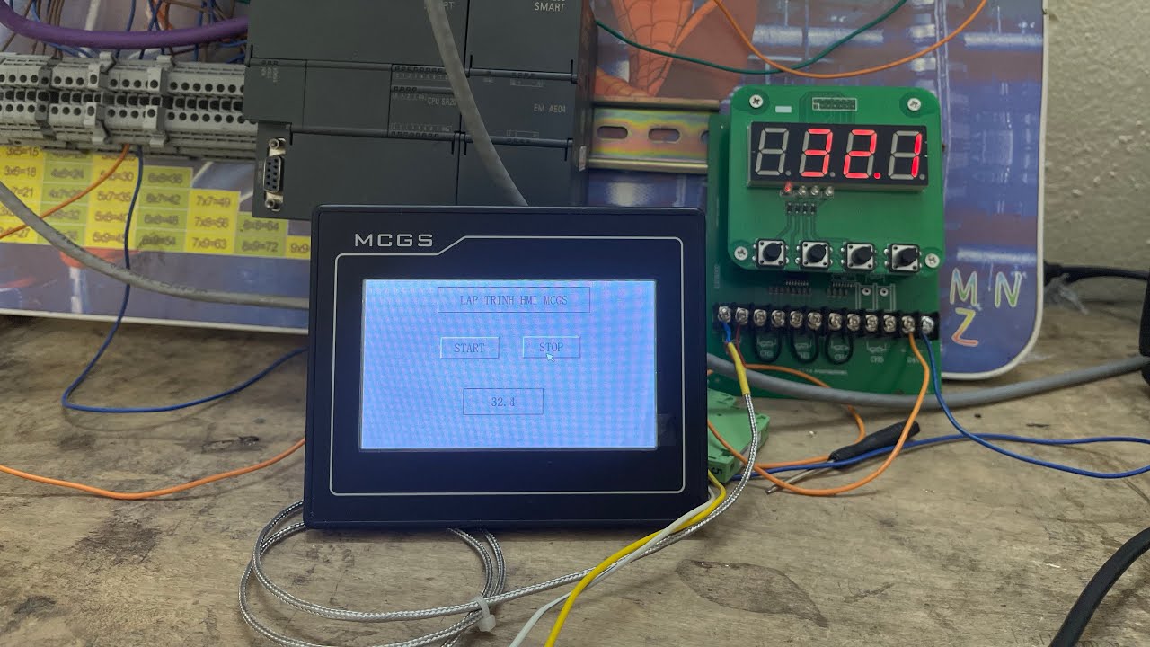 Lập trình HMI MCGS với PLC s7-1200 , kết nối HMI mcgs với plc