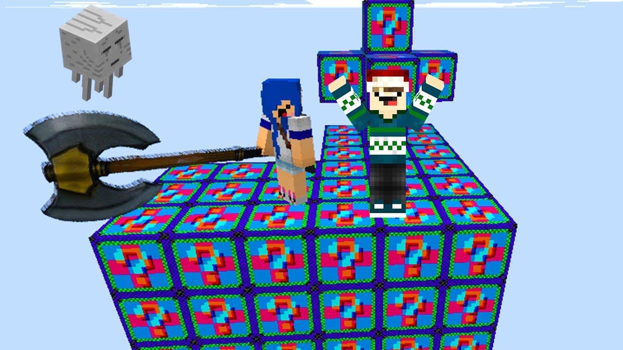 ESSA ILHA É UMA LOUCURA! (MINECRAFT ILHA LUCKY BLOCK)