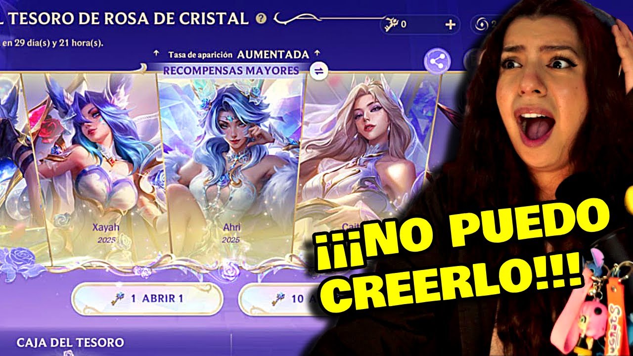 ABRIENDO GACHA ROSA DE CRISTAL EN WILD RIFT 😭 ¿SALE MAL?