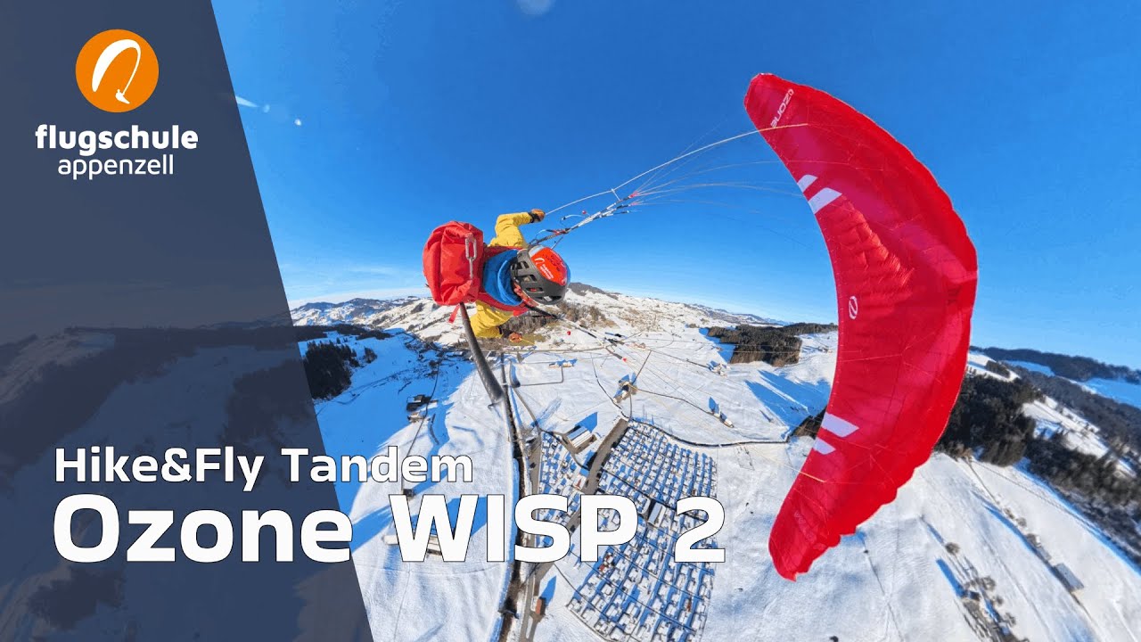 Ozone WISP 2 - ultraleichter Tandem-Gleitschirm | Flugschule Appenzell