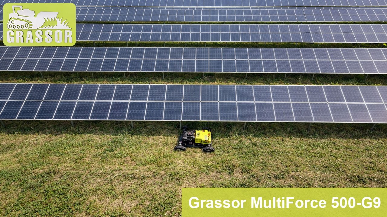Grassor MultiForce 500-G9 &ndash; robot koszący 4x4 na kołach | Pokaz funkcji