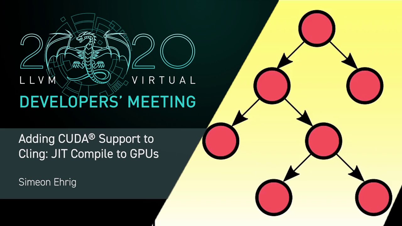 2020 LLVM Developers’ Meeting: S. Ehrig “Adding CUDA® Support to Cling: JIT Compile to GPUs”