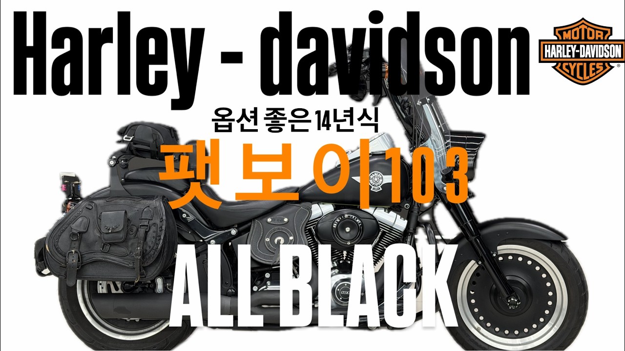 #팻보이103 14년식 역대급 관리상태의 팻보이, 순정 컬러의 무광흑마 차량, 역대 명엔진으로 불리는 103엔진의 퍼포먼스