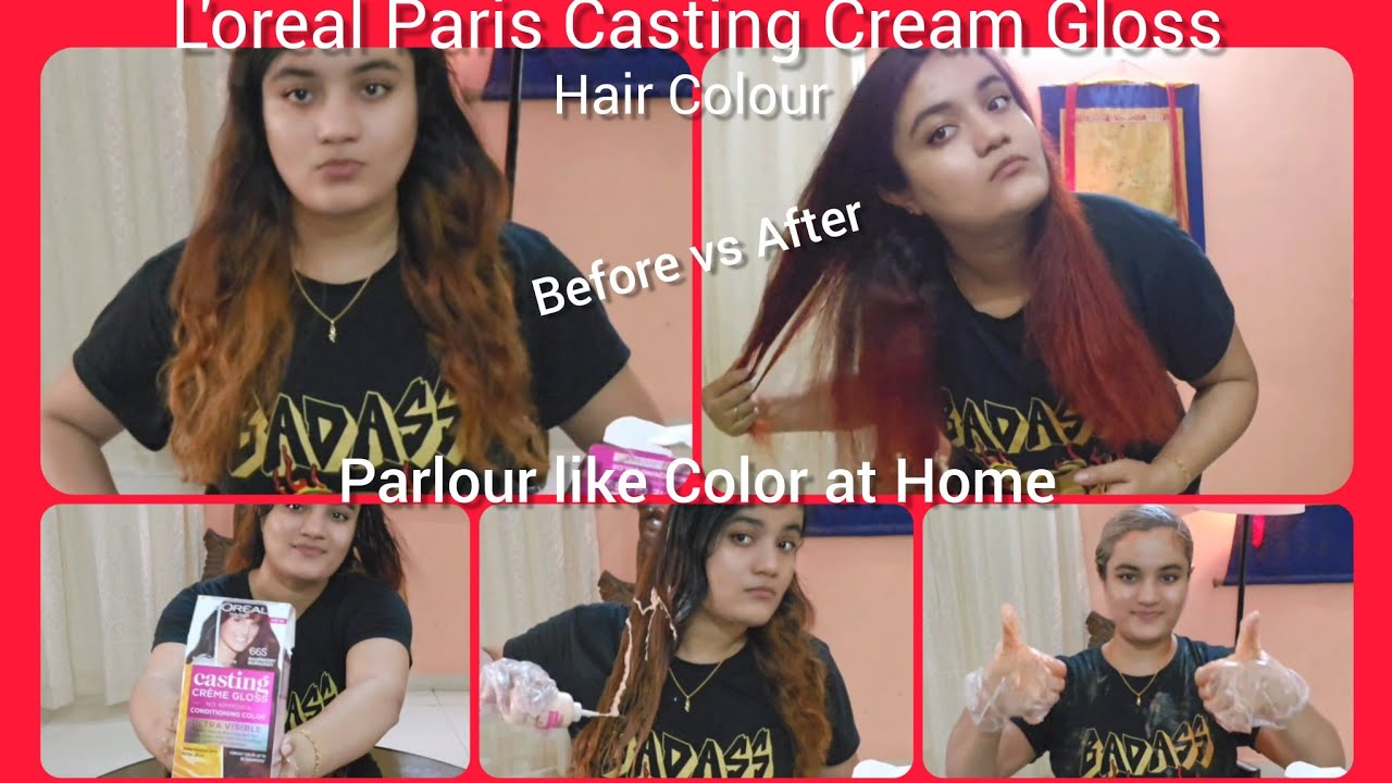 Loreal Paris Hair Colour | Parlour like Colour at Home | Review and Process | Hair Transformation