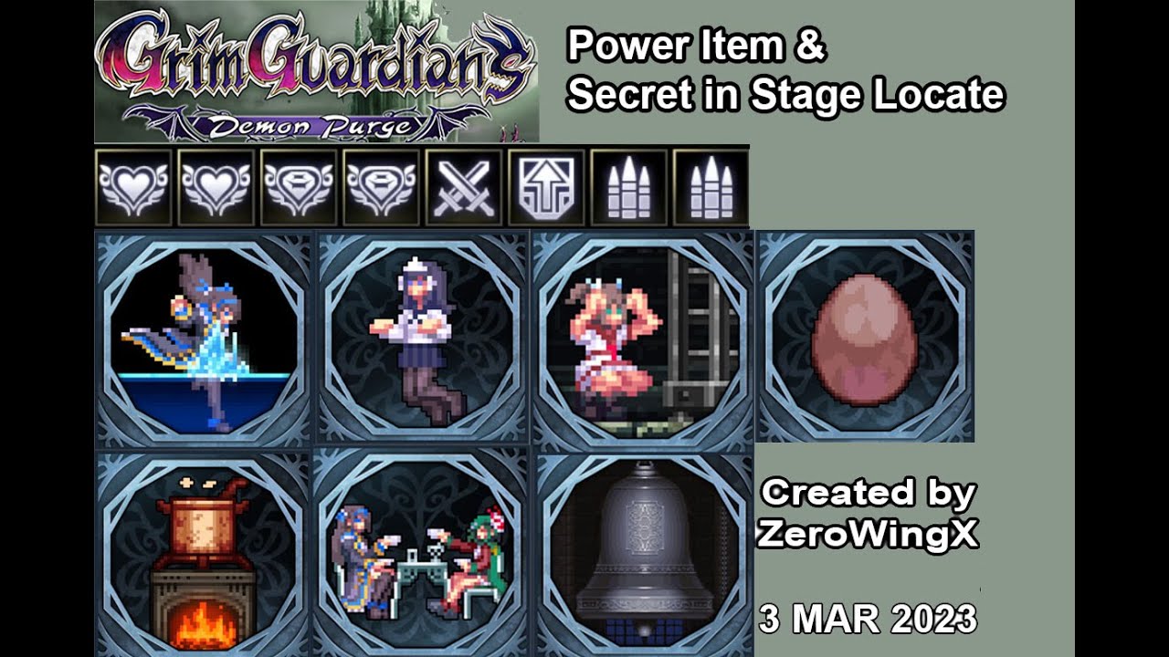 Gal Guardians Power up Item & Secret in All Stage Locate