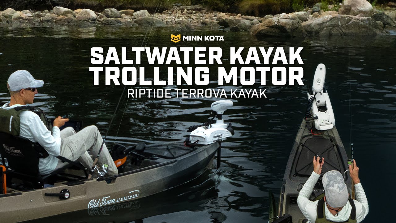 NEW Saltwater Kayak Trolling Motor | Minn Kota Riptide Kayak Terrova&reg;